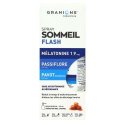 Spray sommeil flash mélatonine passiflore pavot arôme caramel 25ml
