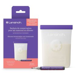 Sachets de conservation de lait maternel en silicone - 5 sachets