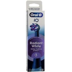 Oral-B iO Brossettes de Rechange Radiant White Noir (x3)