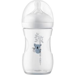 Natural Response - Biberon Valve Air Free - Motif Koala - Dès 1 mois - 260 ml