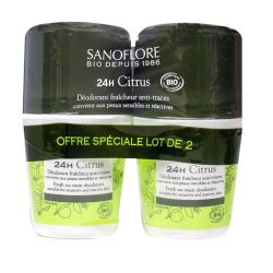 Sanoflore Deo Bille 24H Citrus 2X50Ml