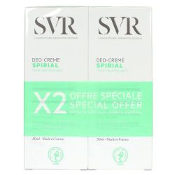 Svr Spirial déo crème anti transpirant 48h 2x50ml
