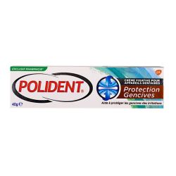 Polident Fixatif Protec Gencives Cr 40G
