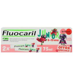 Fluocaril Dent Junior 6-12 Fr Rge 75Mlx2