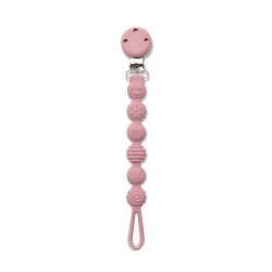 Attache Sucette Silicone - Rose