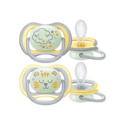 Avent Ultra Air Nighttime 2 Sucettes Orthodontiques 18+ Mois