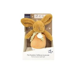 Veilleuse bébé musicale Culbuto - ocre - 16 cm