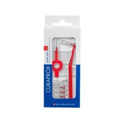 Prime Start Brossette Interdentaire Rouge - 5 brossettes et 2 manches