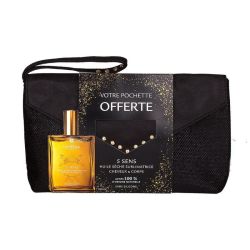 5 sens huile sèche sublimatrice 100ml + trousse offerte