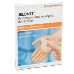 Jelonet - 10 cm x 10 cm, 10 pansements