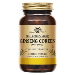 Solgar Ginseng Coréen Panax 50 gélules végétales