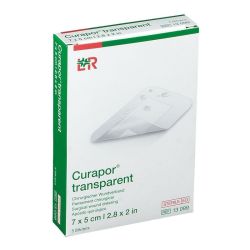 Curapor transparent pansement chirurgical stérile - 7 cm x 5 cm, 5 pansements
