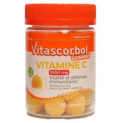Vitascorbol Gommes Vit.c 1000Mg X30