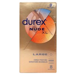 Durex Preserv Nude Xl Bte 8