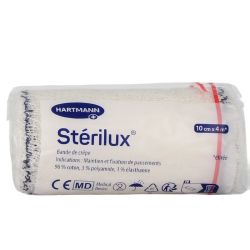 Sterilux bande de crepe - 10 cm x 4 m