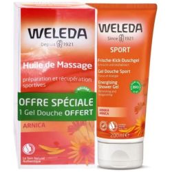 Huile de Massage Arnica - 200 ml + Gel Douche Sport - 200 ml