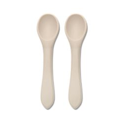 Lot de 2 cuillères en silicone - Beige - Lot de 2