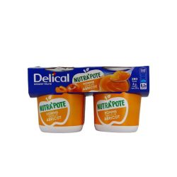 Nutra'Pote Dessert aux Fruits - pomme-abricot - 4 x 200 g