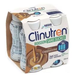 Clinutren Boisson Cappuccino sans sucres 4x200 ml