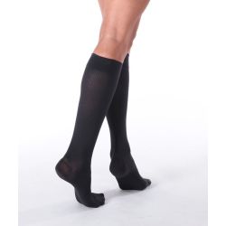 Chaussettes de Contention Mixte Classe 2 Naturel Soie - Gris Taille 1 Normal