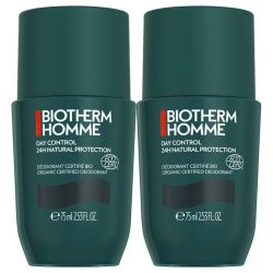 Déodorant Homme 24H Naturel Protect Roll-On Bio DAY CONTROL - 2 x 75 ml