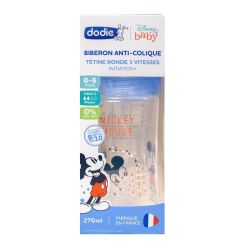 Dodie Bib 2 Init A/Col 270Ml 0-6M Rd3Vzz