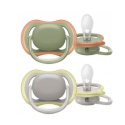 Avent Ultra Air 2 Sucettes Orthodontiques Silicone 6-18 mois