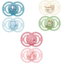 PERFECT - Sucettes Symétriques - Animaux - 18 mois et plus - 2 unités