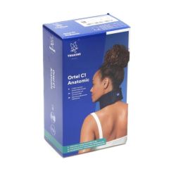Ortel C1 Anatomic Collier Cervical Souple Marine - 9 cm, Taille 1