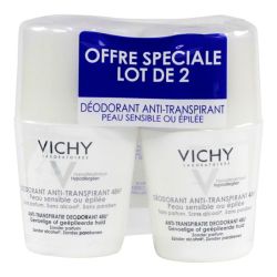 Vichy Deod A/Transp Peau Sens Bille 50X2