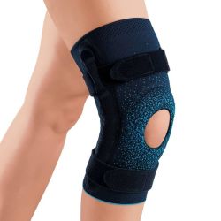 ROTULIG STAB genouillère ligamentaire articulée rotulienne - Noir/Gris Taille 1
