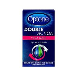 Optone Double Action  Yeux Secs 10Ml