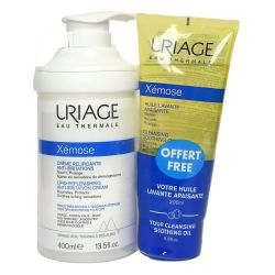Uriage Xémose crème relipidante 400ml & huile offerte