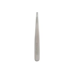Pince à épiler mors droit - Acier inoxydable mat - 1 unité