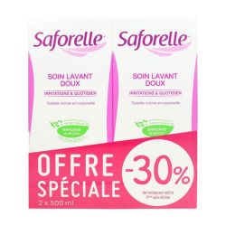 Saforelle Soin Lavant Doux 500Ml X2