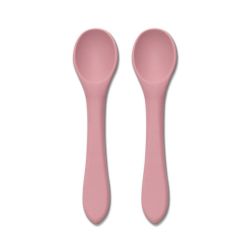 Lot de 2 cuillères en silicone - Rose