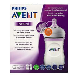 Avent 2 biberons Natural 1m+ 260ml