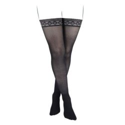 Venoflex Fantaisie Ogee Bas-cuisse de contention Classe 2 - Ogee noir - Taille 3 Normal