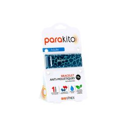 Bracelet anti-moustiques rechargeable adulte - Girafe, 1 bracelet + 2 recharges