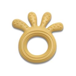 Hochet de dentition en silicone Octopus Jaune - 1 unite