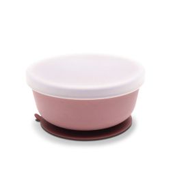 Bol Ventouse + Couvercle - Rose - 1 unité