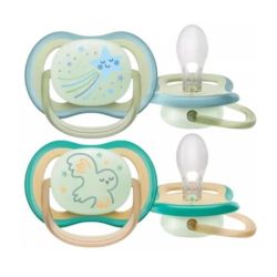 Avent Ultra Air Nighttime 2 Sucettes Orthodontiques 0-6 Mois