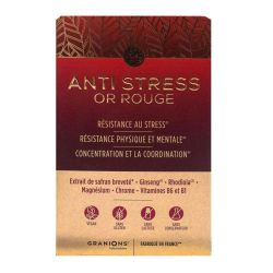Anti-Stress Or rouge résistance au stress 15 comprimés