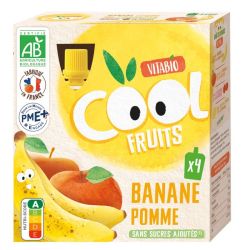 Cool Fruits - Compote a boire pomme banane - 90 g