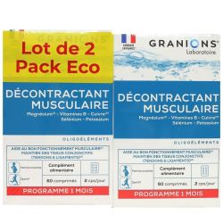 Décontractant musculaire 2 x 60 comprimés