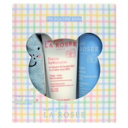 La Rosee Ma Routine bain crème hydratante + gel lavant + gant ourson