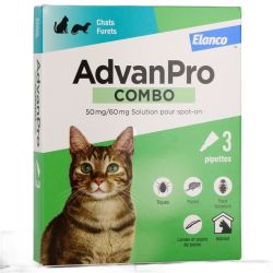 Advanpro Combo Solution Spot-on Chats et Furets - 3 pipettes de 0,5 mL