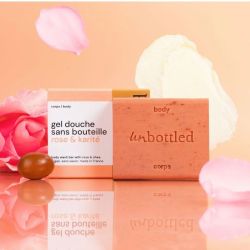Gel Douche Sans Bouteille - Rose & Karité - 110 g