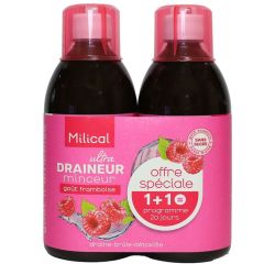 Ultra draineur Minceur goût framboise 2x500ml