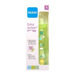 Mam Biberon 2ème âge Easy Active 6 mois et +vert 330ml